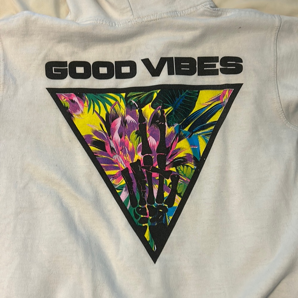 White hood vibes hoodie